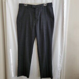 Nautica Men's Gray & Blue Check Dress Pants 38x32
